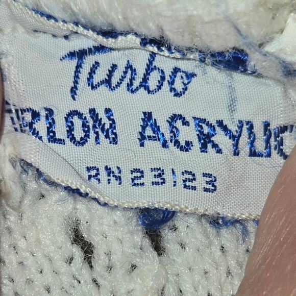 Vintage Turbo Orlon Acrylic sleeveless sweater, approx size M - Picture 7 of 7
